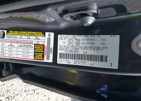 2022 Toyota Tundra Sr5 z USA, uszkodzony, nr VIN 5TFLA5DB5NX055173